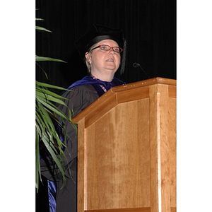 Faculty member speaks at School of Nursing convocation