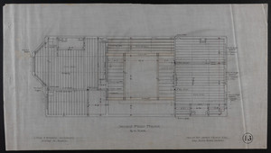 Second Floor Frame, House for James Means, Esq., Bay State Road, Boston, undated