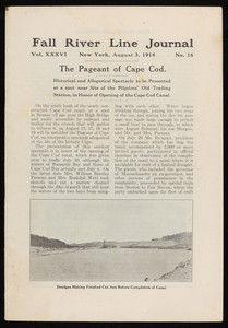 "Fall River Line Journal," Vol. XXXVI, No. 16, August 3, 1914