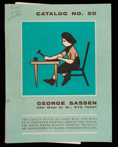 Catalog no. 20, George Sassen, manufacturers of fine costume jewelry, 350 West 31 Street, New York, New York