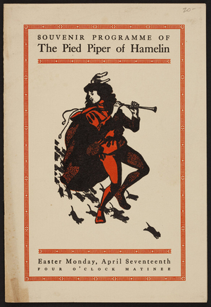 Souvenir programme of The pied piper of Hamelin, The Baby Feeding Association, Springfield, Mass., April 17, 1911
