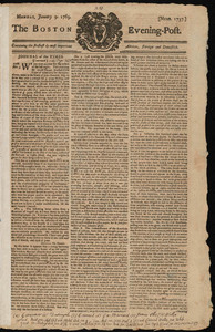 The Boston Evening-Post, 9 January 1769