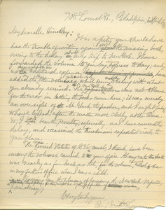 Letter from Benjamin Smith Lyman to Edward Barrett Hinckley