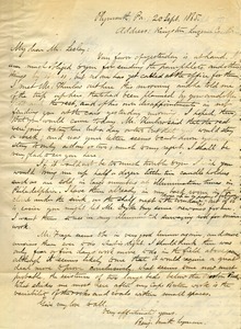 Letter from Benjamin Smith Lyman to J. Peter Lesley