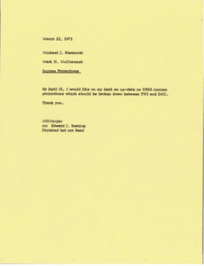 Memorandum from Mark H. McCormack to Michael J. Narracott