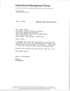 Letter from Mark H. McCormack to Frank H. Olson