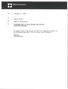 Memorandum from Mark H. McCormack to Peter Smith