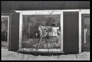 Millers Falls:shop window with heavy snow