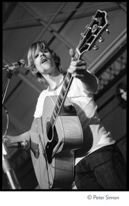 John Dawson (New Riders of the Purple Sage) performing on stage at Dupont Gym, MIT