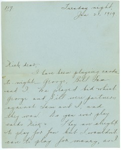 Letter from Letitia Crane to Frank F. Newth