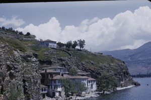 Lakeside homes in Ohrid