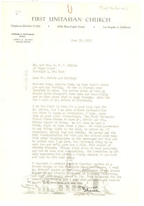 Letter from Stephen H. Frichtman to W. E. B. Du Bois