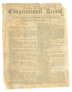 Congressional record, volume 48, number 94 [fragment]