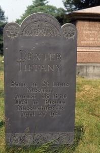 Evergreen Cemetery (Portland, Me.) gravestone: Tiffany, Dexter (d. 1921)