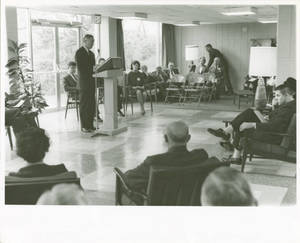Norman Keith Speaking at International Hall Dedication, October 1964