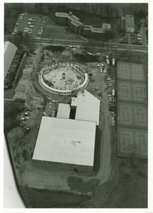 Aerial View of Construction of Physical Education Complex
