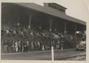 Grandstand filled with students (1946)