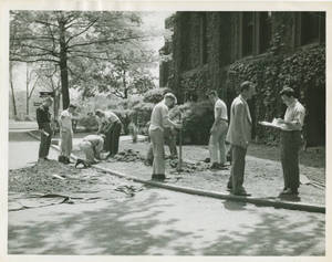 Sidewalk work, ca. 1948