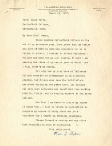 A letter from William T. Dixon to Elmer Berry (March 23, 1927)