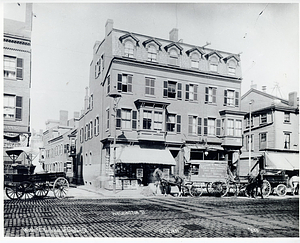 Washington Street, north corner of Groton Street