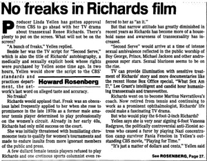 No Freaks in Richards Film