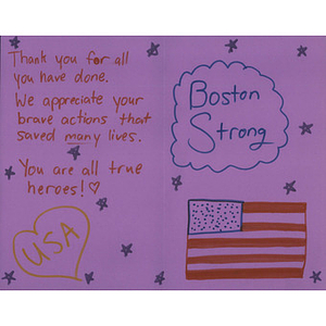 Card from Ward Melville High School