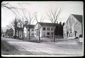 Main Street From Center, 1880-2, William Hare, Church, 1821 ?, old town hall, one church