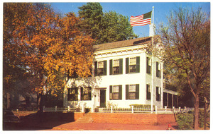 Postcard of Abraham Lincoln home exterior