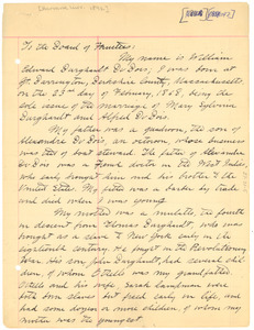 Letter from W. E. B. Du Bois to the Harvard University Board of Trustees