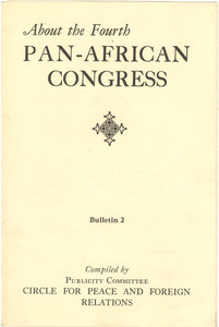 About Pan-African Congresses bulletin 2