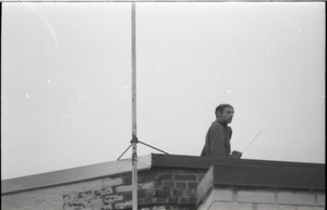 MIT I-Lab demonstration: protester on rooftop