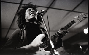 Bob Marley and the Wailers at Paul's Mall: Marley with guitar