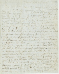 Letter from Reverend Epaphras Goodman to Erasmus Darwin Hudson