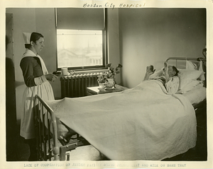 "Lack of cooperation of Jewish patient being served meat and milk on same tray," Boston City Hospital