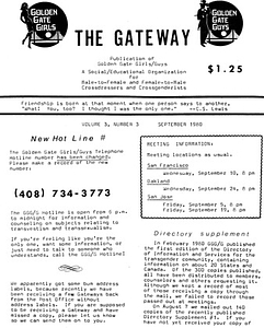 The Gateway Vol. 3 No. 3 (September, 1980)