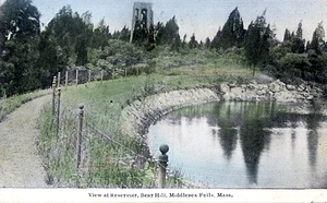View at Reservoir, Bear Hill: Middlesex Fells, Mass.