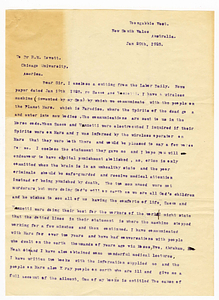 Letter from Emma Pattinson [Croner] to Robert Morss Lovett, January 20, 1928