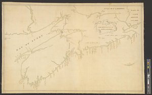 A chart of the peninsula of Nova Scotia