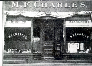 M. F. Charles, jeweler and stationer