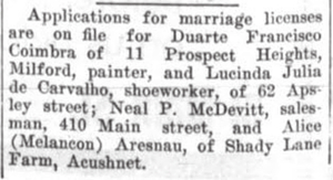 Marriage License Applications - Hudson News-Enterprise article