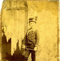 Boy in military dress