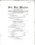 Ford Hall Meetings program, 11/29-12/13/1914
