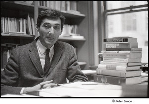 Howard Zinn: in his Boston University office