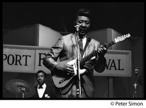 Muddy Waters performing at the Newport Folk Festival