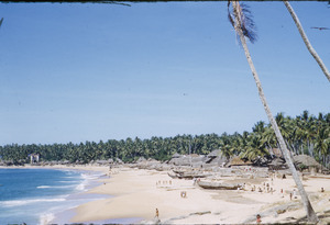 Small South Indian coastal fishing village