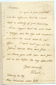 Charles Lamb letter to Mary Novello
