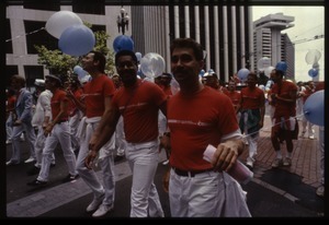 San Francisco Gay Men's Chorus marching in the San Francisco Pride Parade