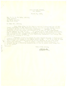 Letter from D. R. Clarke to W. E. B. Du Bois