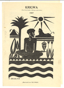 1927 Krigwa prize leaflet