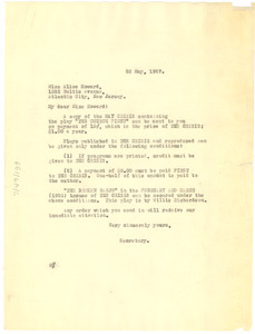 Letter from Crisis to Alice Howard